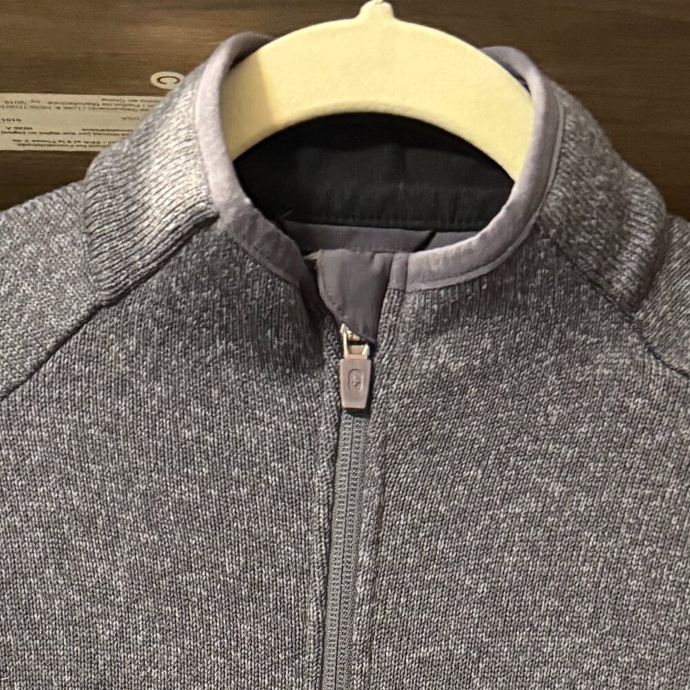 FIGS On-shift Sweater Knit Vest - Heather Dark Charcoal -Medium